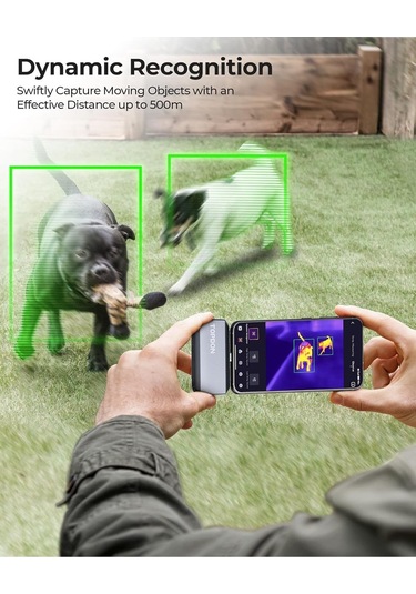 Topdon Ts001 256x192 Ir Çözünürlüklü Termal Kamera Android İçin 9mm Ayarlanabilir Odaklı Lensli