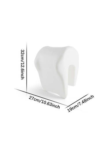 Homyl Ofis Koltuğu Boyun Destek Yastığı Seyahat Ev Oyun Için Beyaz