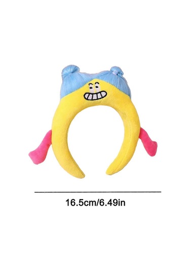 Yeni Peluş Kafa Bandı, Anime Karikatür, Sevimli, Komik Ve Çirkin Saç Bandısarı Çok Renkli