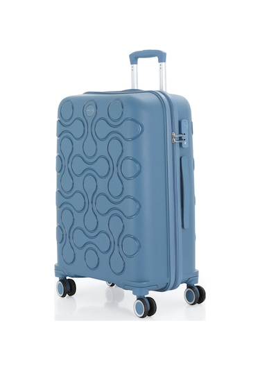 Mçs Polipropilen 3lü Valiz Seti Büyük & Kabin & Makyaj V376 S23sy1000053-set 10227 Sky Blue