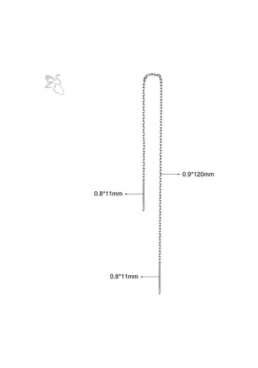 Zs 1-2'li Set 20g Paslanmaz Çelik Zincir Kolye Ve Küpe Seti 60/120 Mm Yıldız Püskül Piercing Takı Hediye Whıtealtın-renk Altın-renk