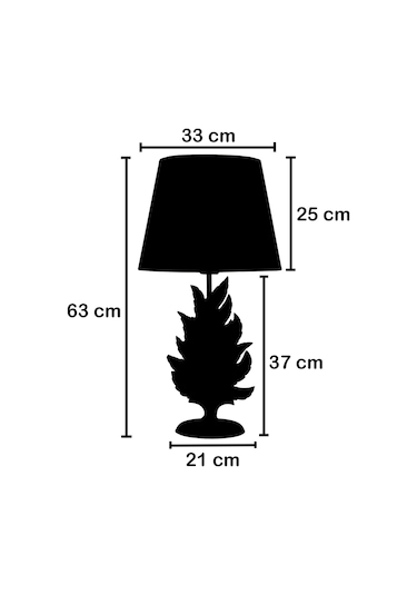 Qdec Modern Dizayn Yaprak Abajur Bakır Bej Diğer