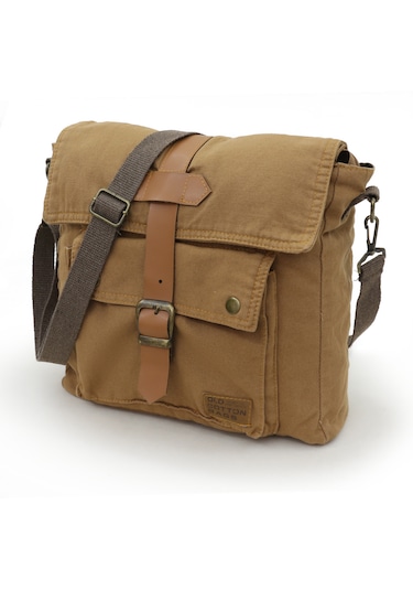 Old Cotton Cargo 7170 Camel Omuz Postacı Okul Çantası Camel
