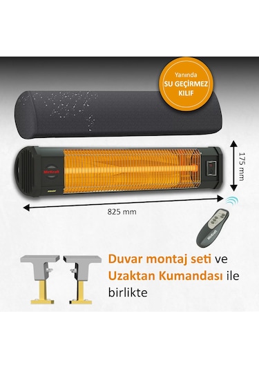 MirKraft Grade 2500 W Karbon Infrared Isıtıcı