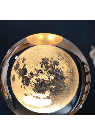 Homyl 60mm Top Gece Lambası, Oturma Ay-kristal-topun-çapı:-6cm Ay