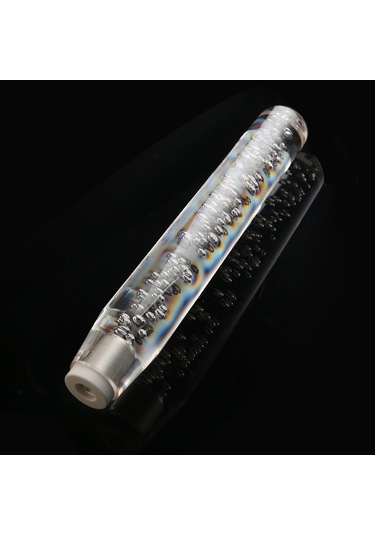 Led Işık Rgb Vites Topuzu Çubuk Kristal Şeffaf Kabarcık-30cm K16231-1 Beyaz