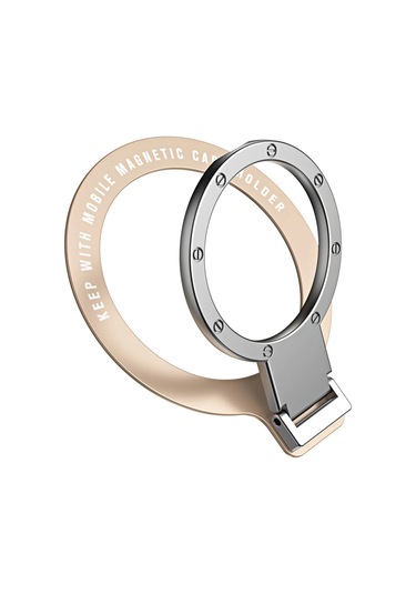 İbudim Ibudim Magsafe Manyetik Araç Standı İphone 15 14 13 Samsung Xiaomi İçin Ultra İnce Yapışkan Telefon Tutucualtın Altın