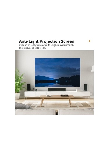 Fortunelane 100 16:9 Metal Katlanabilir Projeksiyon Ekranı - Deliksiz Montaj, Çift Taraflı Yapıştırıcı