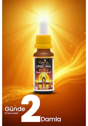 Kiperin Lipozomal D3 K2 Vitaminleri Mk4 Ve Mk7 & Çok Yüksek Biyoaktif 365 Günlük Akıllı Gıda Takviyesi