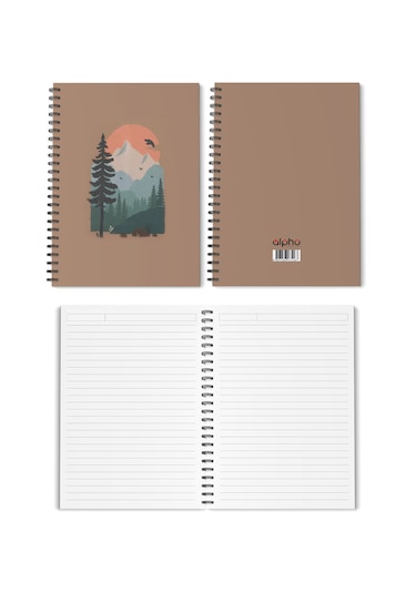 4'lü Spiralli Okul Defteri 60 Yaprak 4'lü Set - A5 Boy Çizgili 15