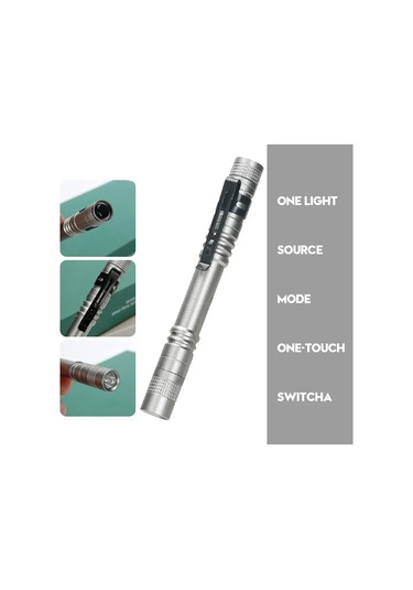 Heinast Mini Led El Feneri - Ultra Parlak, Taşınabilir, Kamp Ve Acil Durum Işığı Blacksoğuk Beyaz Soğuk Beyaz