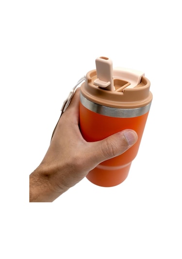 Rox Camping 0195 Pipetli Kahve Termosu 0.48 Lt - Turuncu Turuncu