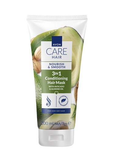 Care Avokado Ve Badem Yağı İçeren 3 U 1 Arada Saç Maskesi 200ml