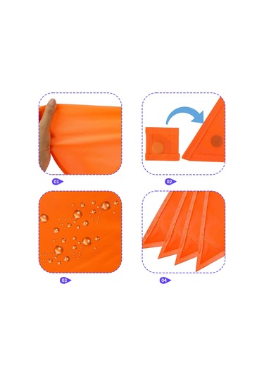 Homyl Yüksek Görünürlüklü Turuncu Güvenlik İşaretleri