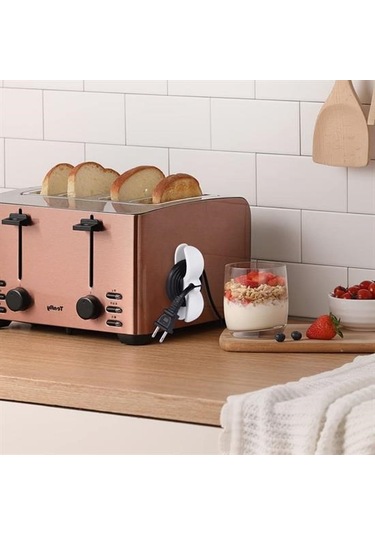 2li Kablo Tutucu Silikon Kordon Sarıcı Kablo Klips Pratik