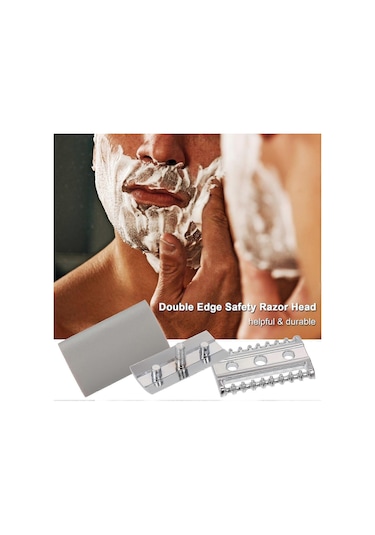 2025 Çift Kenarlı Güvenlikli Tıraş Bıçağı Paslanmaz Çelik Açık Tarak Başlığı