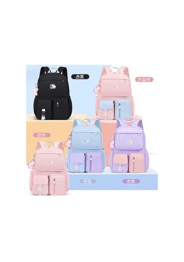 Flybuy Yıl Yeni Şirin Pudra Okul Mavisi Leezsing Koruması Kolye Kızlar Kadın Kabartma İlkokul Hafif Güçlü Çanta 2021 1345 Fp Mavi - Pudra