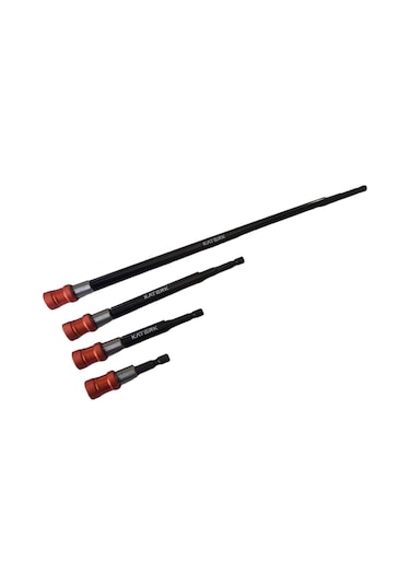 Ximistore9 4 Parça Mıknatıslı Matkap Ucu Uzatıcı Seti - Çift Kilitleme, Çelik Malzeme, Ev Ve Profesyonel Kullanım