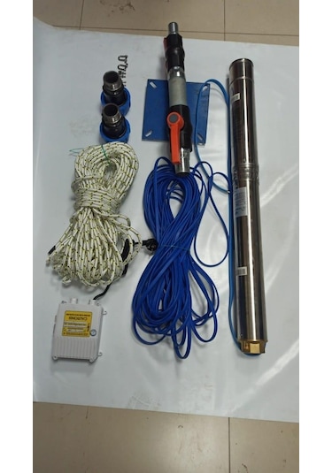 4Sdm4/24 3 Hp Alarko 25 Mt Yassi Kablolu Ve Panolu 50 Mt Halatli