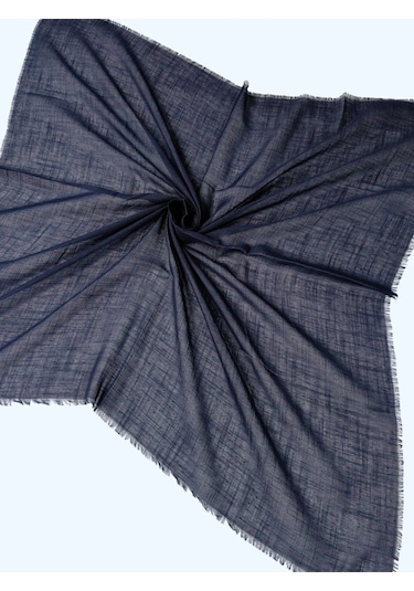 Enba Flamlı Yazma %100 Pamuk Nefes Alan Doğal Kumaş Lacivert