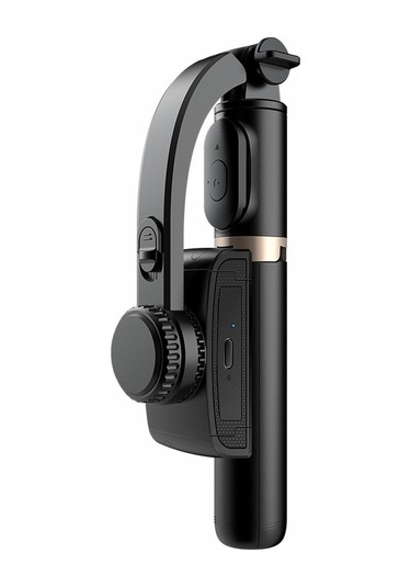 Butu Q08 450mah Sarsıntı Önleyici 360 Derece Gimbal Tripod Bluetooth Selfie Çubuğu Alüminyum Alaşımlı Kutup