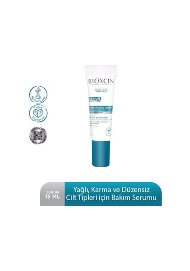Bioxcin Acnium Karma Ve Yağlı Ciltler İçin Konsantre Bakım Serumu 15 Ml