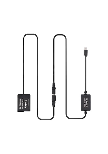 Youtek Panasonic Lumıx İçin Usb Type-c Pd Hızlı Şarj Desteği İle Sahte Pil Ve Kablo Seti