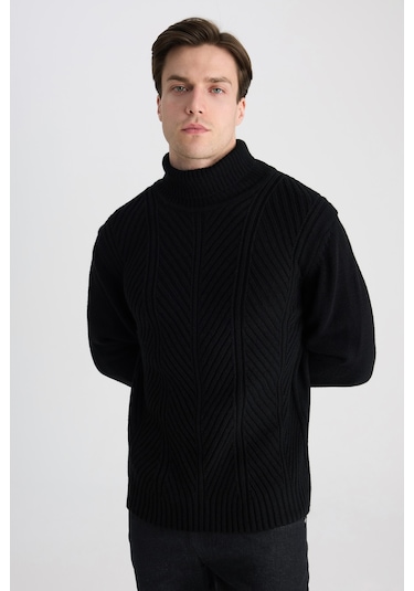 D's Damat Ds Damat Regular Fit Siyah Kazak 5hc060012125m 001