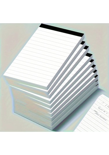 Elmpaly 10 Adet Beyaz Not Defteri 3x5 İnç 30 Yaprak Okul Ofis Yazı Defteri