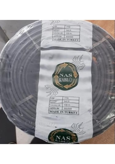 100 M 2x2.5 MM Tam Kesit CCA TTR Elektrik Kablosu