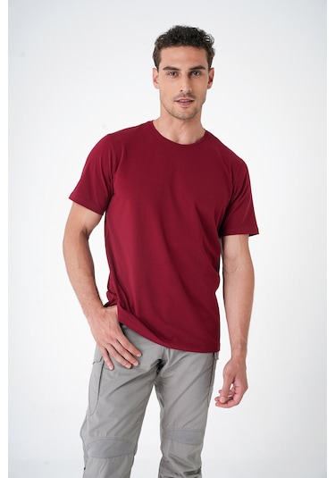 Mecanık Casual Neo Organic T-shirt Bordo