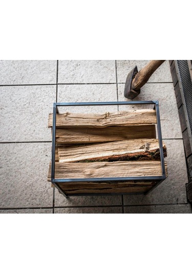 Odunluk Metal Dekoratif Odun Taşıma Kovası