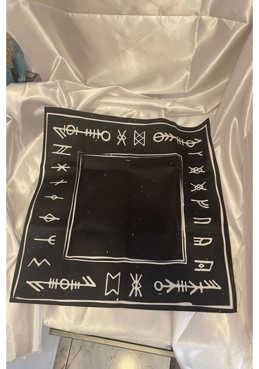 Tarot Örtüsü Sunak Run Taşları Örtüsü Sunak Nordic Runes Örtüsü Sunağı El İşi Ouija