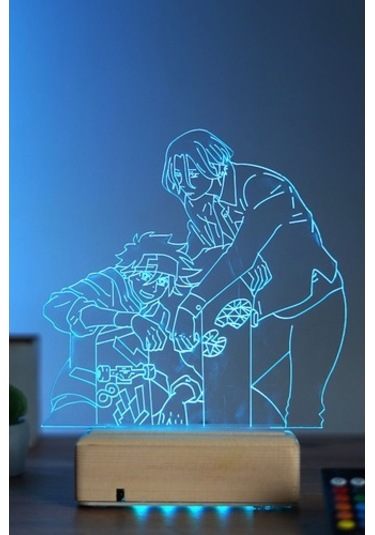 Sk8 The Infinity Reki & Langa 16 Renk Anime Gece Lambası