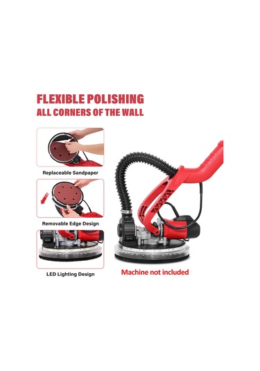 Vkemall 25 Adet 9 İnç 6 Delikli Alüminyum Oksit Zımpara Diski - 40/60/80/180/240 Tane, Duvar Zımparalama Makinesi İçin, Metal/kahve/plastik Polishing