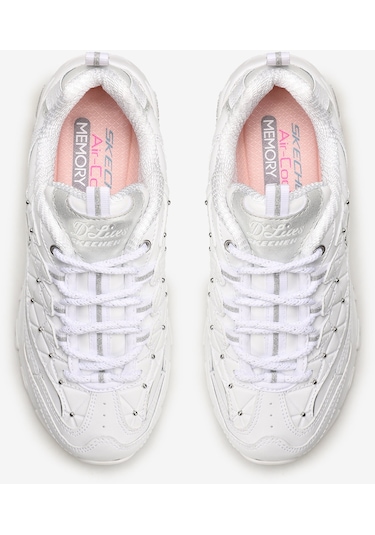 Skechers D'Lites  -  Glamour Feels Kadın Beyaz Sneakers 13087 Wsl Beyaz