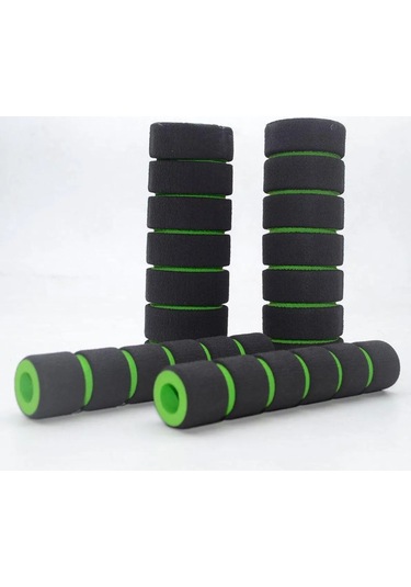 Evrensel Motosiklet Bisiklet Manet Sünger Seti Yeşil Standart