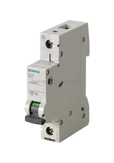 Siemens B20 Monofaze 1 20 Amper Otomat Sigorta