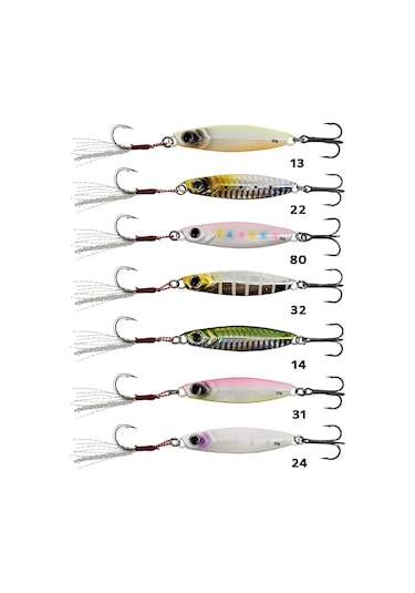 Powerline Bluefish Jig 20gr 7li Tüm Set Kutulu