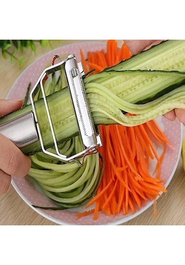 Cordial Yüksek Kalite Paslanmaz Çelik Sebze Meyve Rende Soyucu Silvery Gümüş Rengi