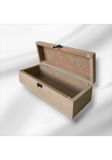 Ahşap-boyanabilir-klipsli-takı-saat Kutusu