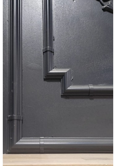 Beyaz Altın 2,5 Cm Çıta Uyumlu Dekoratif M Köşe Motifi