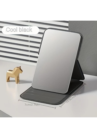 Willowhaven Katlı Taşınabilir Pembe Aynalı Makyaj Aynası Ayaklı Kompakt Pembe