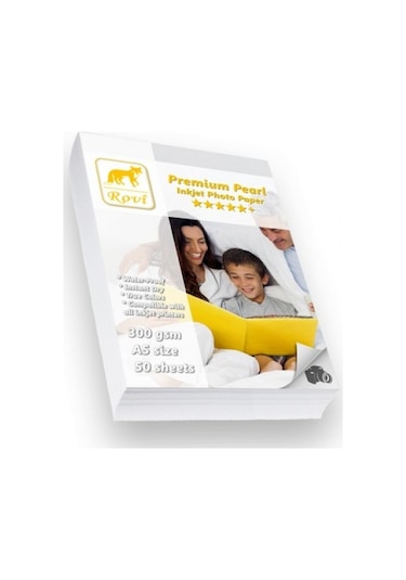 Premium İnci Fotoğraf Kağıdı - 300gsm - 50 Yaprak 10X15