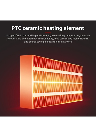 Pazly Ptc Mini Seramik Elektrikli Isıtıcı, Taşınabilir Hızlı Isıtma Fanı, 50hz Masaüstü Sıcak Hava Üfleyici, Ev Radyatörü
