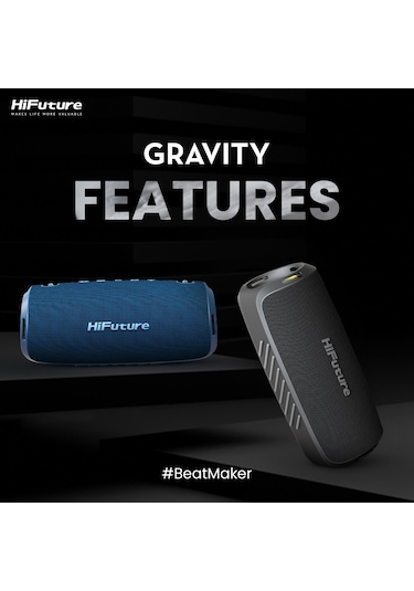 HiFuture Gravity BT 5.3 45W IPX7 RGB TWS EQ Bass Boost Hoparlör