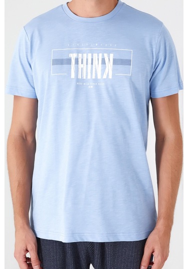 Arnetta Natural Bulut Mavisi Erkek Bermuda Takım 001