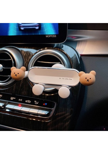 Araba Cep Telefonu Tutucu Araba Yaratıcı Karikatür 2022 Yeni Araba Havalandırma Deliği Cep Telefonu Navigasyon Sabit Destek Tutucu, Kırmızı