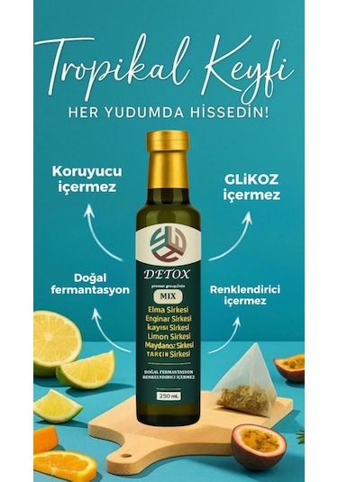 Promar  Tropikal Meyve Sirkesi 250 ML + Mix  Sirkesi 250 ML