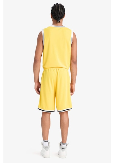 DeFactoFit Hızlı Kuruyan Standart Fit Sporcu Esnek Bantlı Paça Şort E4402AX25HSYL93